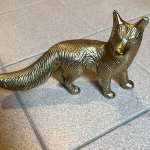 Chic Metallic Fox Decor